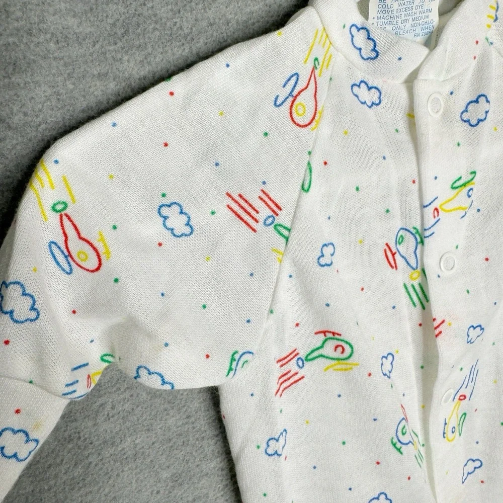 Vintage Lot 80s 90s Little Me Baby Boys Footie Sleeper Up To 13 Lbs 0-3‎ Month
